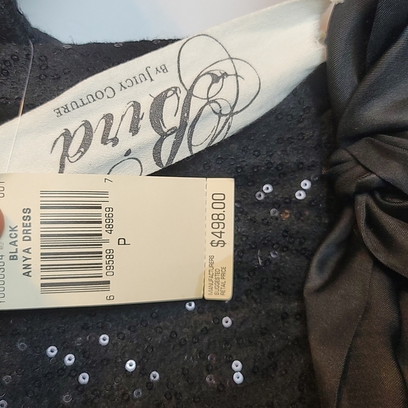 NWT BIRD By Juicy Couture ANYA Sequence Belted Pocketed Dress Sz P MSRP $498 - Picture 5 of 7